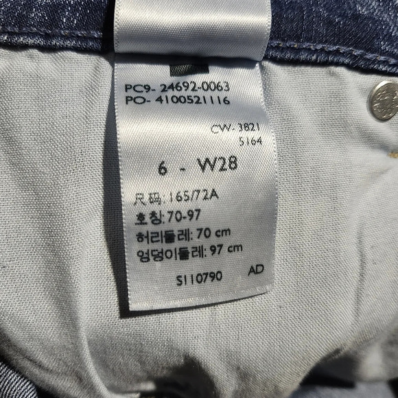 Signature livi Strauss women's bermuda jean shorts size 6 blue - Picture 7 of 8